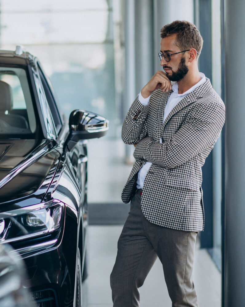 Top luxury and premium automobile service in kerala top 1 | a man looking into a car